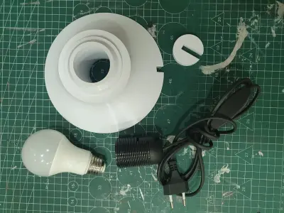 Planet Lamp -- Earth -- 3D Print Ready Night Light 3D print model