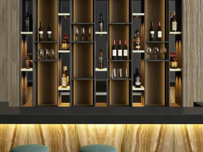Restaurant Bar 1 3D model