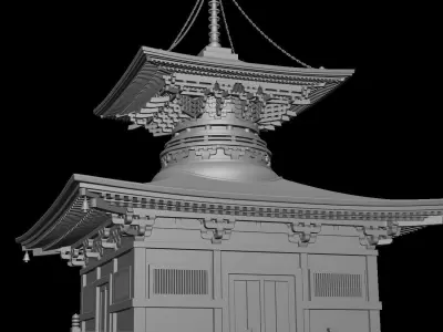 Ishiyama Temple 3D print model
