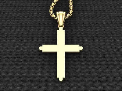 Cross Light Gold 3CP065 3DM STL 3D model