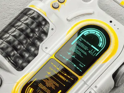 Sc-fi Controller V21 PBR Low-poly 3D model