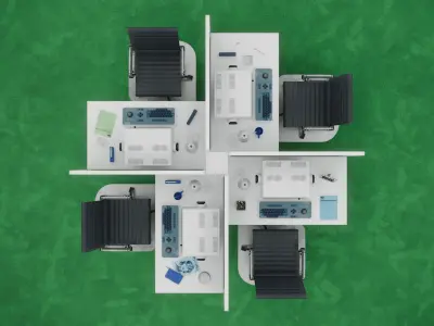 Severance Office 3D model