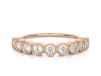 Light Minimalist Diamond Ring 3D print model