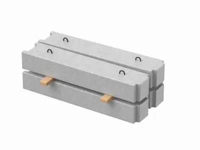 Concrete Blocks 3D model purchase