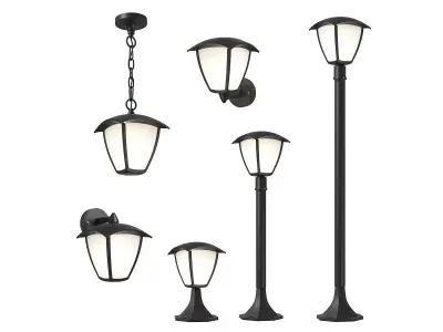 375 Lampione Lightstar Collection of street lamps 3D Model Pack