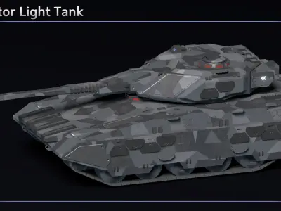 Scifi Tanks Collection 3D Model Pack