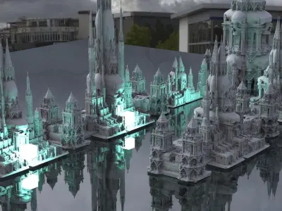 Underworld Temple Kit bash 3D model