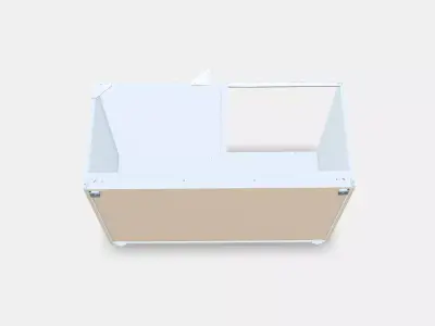 METOD carcase corner base unit Low-poly 3D model