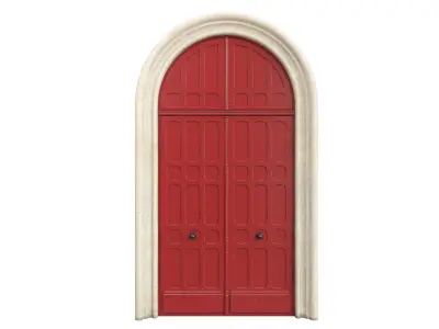 Entrance classic door 73 3D model