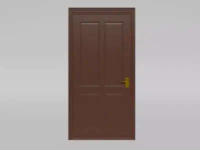 Wooden Door 3D model get