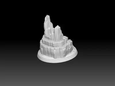 Fantasy Miniature Base -3D printing model 3D print model