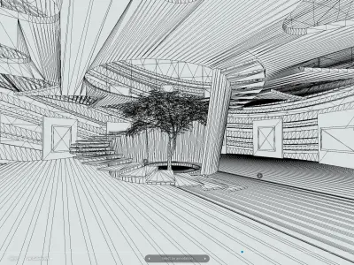 VR Gallery Mind Storm  3D model