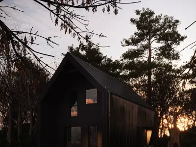 Secluded Forest Cabin 3D model