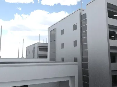 Array House Example Free low-poly 3D model