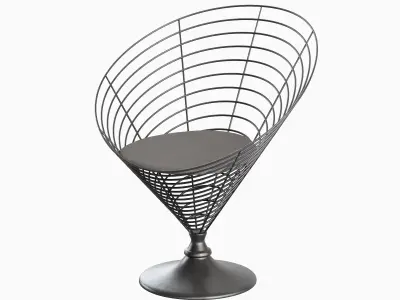 Wire Cone Chair 04 3D model