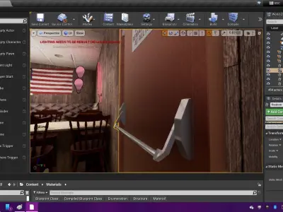 Fire Exit Door Free low-poly 3D model
