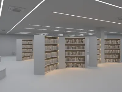 Modern Library 3D model