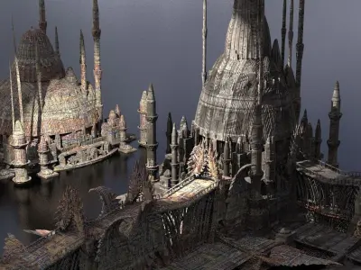 Arch Drake Dragon Temples 4  3D model