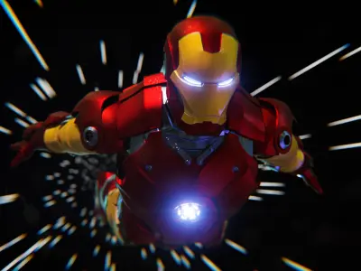 IronMan Mark III Low-poly 3D model
