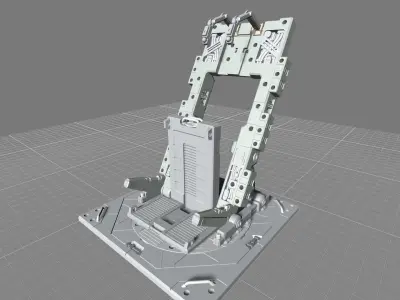 MHB08FMC-Full Mechanic Detail Mech Hangar Customizable Display 3D print model