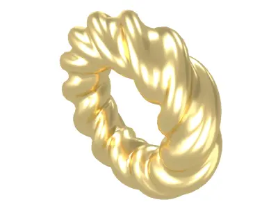 Abstract Ring Shape V4 001 Low-poly 3D model