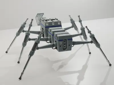 Star Wars industrial robot Low-poly 3D model