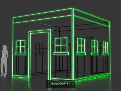 House Outline - 5 Pack