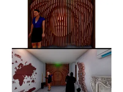 Fashion salon  Animation 00 3D model