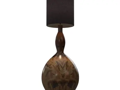 Gaia Vessel Face Floor Lamp PBR 3D model