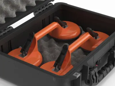  Double Suction Cup Glass Lifter in Case 