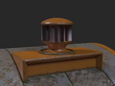 Sci-Fi Noir Hangar  Low-poly 3D model