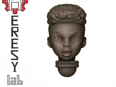 Heresylab - Female Sci-Fi heads for conversions SET 3 of 21 3D print model