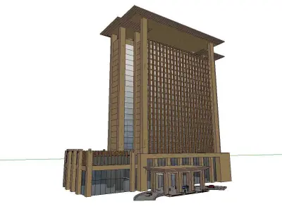 vacation spot-Resort-Fashion Leisure Hotel-0219 3D model