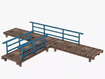 Wooden Deck 3D model
