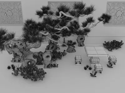 Garden Set 3D model