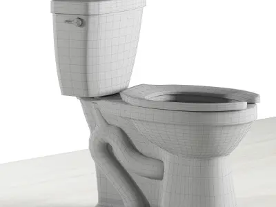 toilet elongated seat 3D model