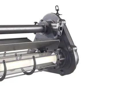 Industrial factory lamp 3D model