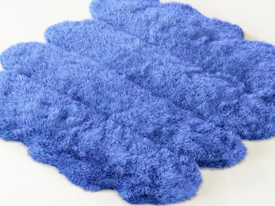 Skin of merino blue 3D model