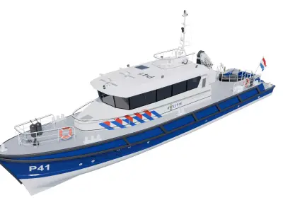 Politieboot P41 3D model