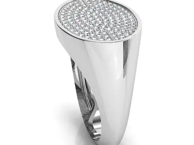 Small fancy mans ring 3D print model