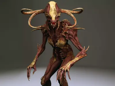 Alien 3 Remake Low-poly 3D model