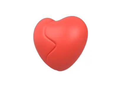 Broken Heart Pack 01 Low-poly 3D model