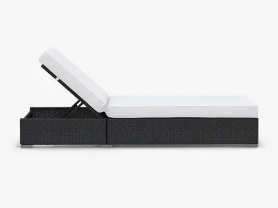 Chaise Rattan 3D model