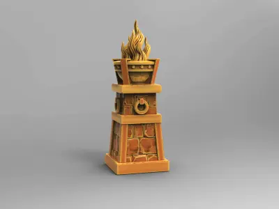 Medieval Braziers 3D print model