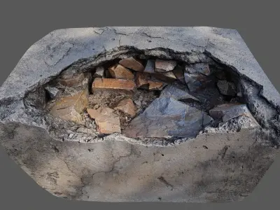 Scanned 3D Model Low Poly Pack Low-poly 3D model