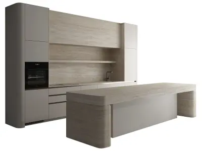 Kitchen set 07 3D model