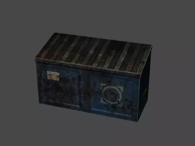 dumpster trash can 3D model
