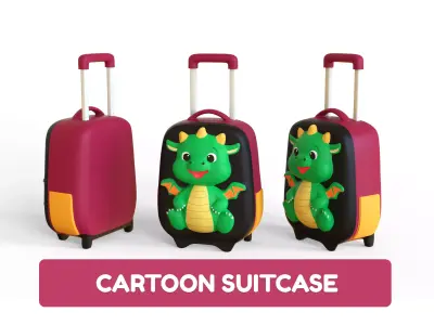 Low Poly - Suitcase Dragon Low-poly 3D model