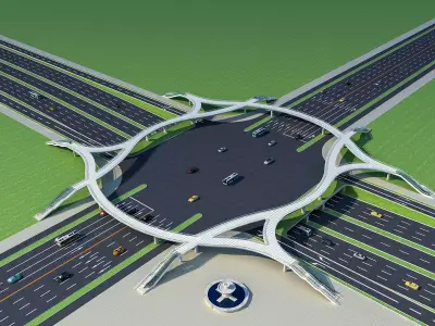modern Skyway circular of Texture