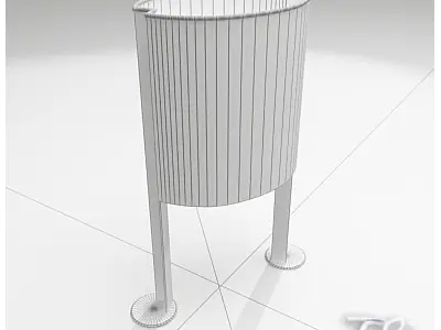 Street Trash Bin 3D model
